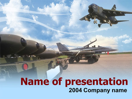 Aircraft Free Presentation Template, Master Slide