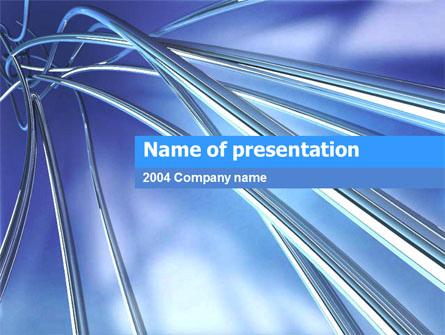 3D Pipes Presentation Template, Master Slide