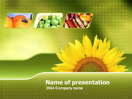 Sunflower Presentation Template, Master Slide