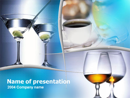 Drinks Presentation Template, Master Slide
