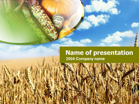 Agriculture Free Presentation Template, Master Slide