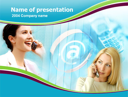Mobile Communication Presentation Template, Master Slide