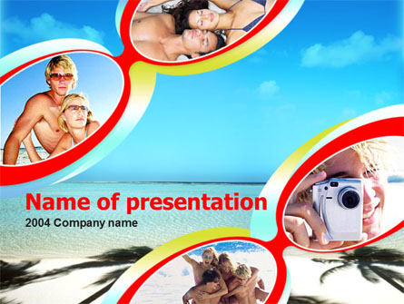 Beach Free Presentation Template, Master Slide
