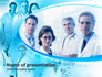 Portrait Of Medical Staff In Blue Colors slide 1
