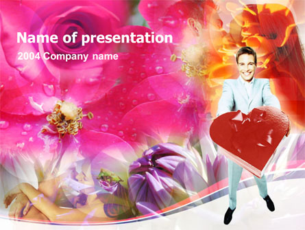 Valentines Day Gift Presentation Template, Master Slide