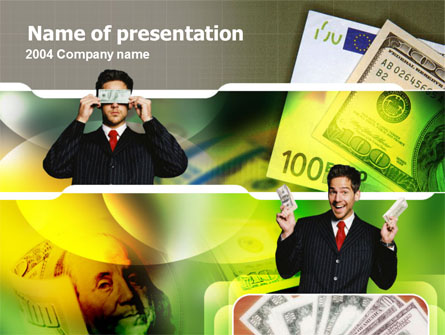 Earning Money Presentation Template, Master Slide