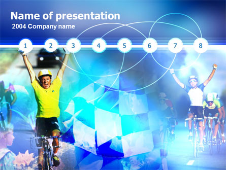 Cycling Race Presentation Template, Master Slide