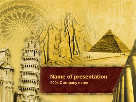 Historical Monuments Presentation Template, Master Slide