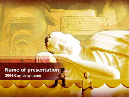 Sleeping Buddha Presentation Template, Master Slide