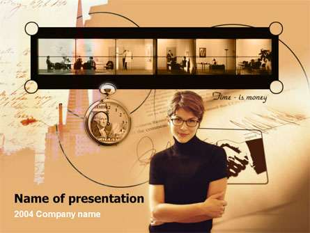 Modern Business Conversation Presentation Template, Master Slide