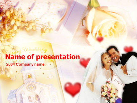 Marriage Free Presentation Template, Master Slide