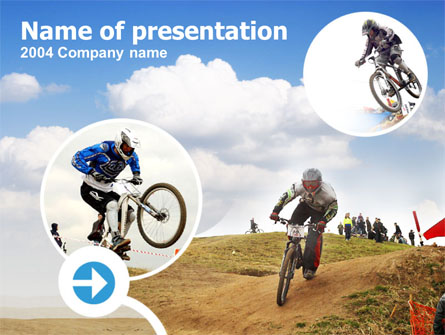 Mountain Biker Free Presentation Template, Master Slide