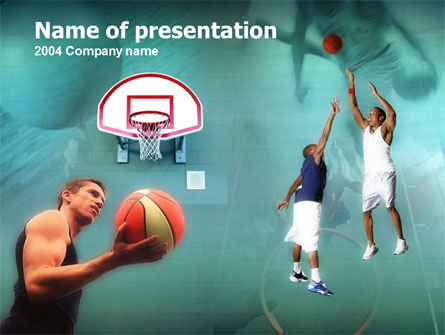 Basketball Shot Presentation Template, Master Slide