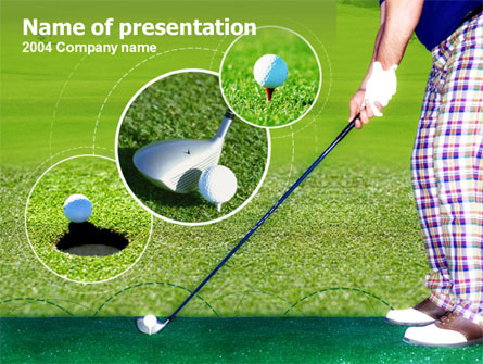 Golf Shot Presentation Template, Master Slide