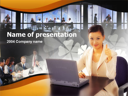 Business Assistant Presentation Template, Master Slide