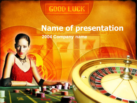 Casino Player Presentation Template, Master Slide