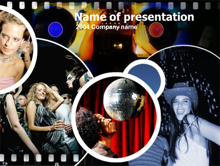 Party Moments Presentation Template, Master Slide