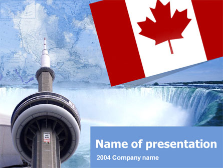 Canada Presentation Template, Master Slide