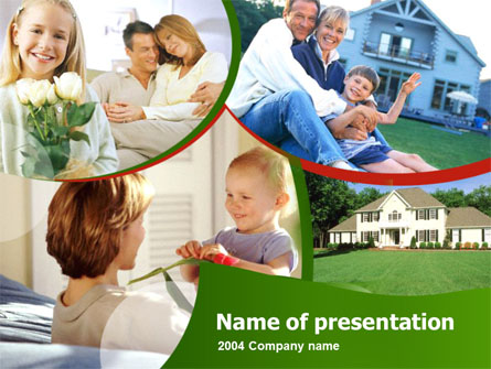 Family Home Presentation Template, Master Slide