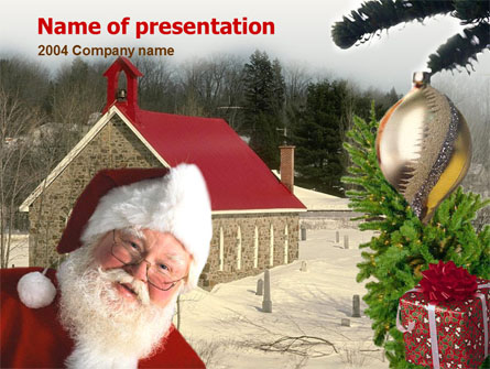 Santa Claus Presentation Template, Master Slide