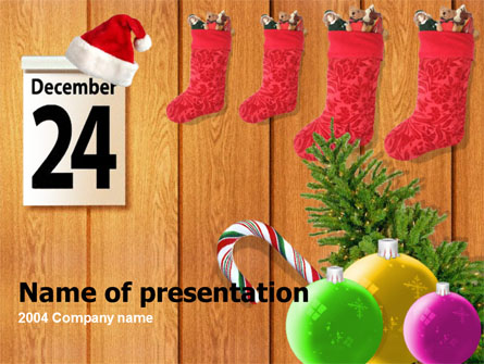 25th December Presentation Template, Master Slide