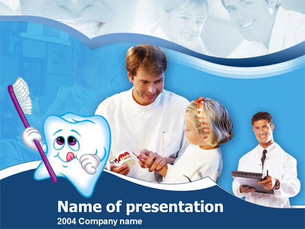Oral Health Education Presentation Template, Master Slide