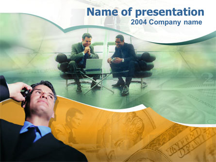 Business Contacts Presentation Template, Master Slide