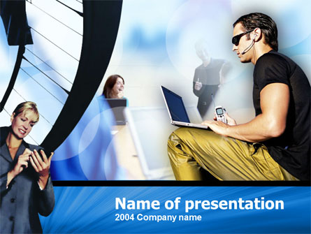 Working out of Office Presentation Template, Master Slide
