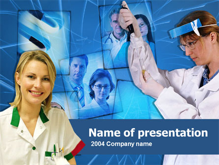 Medical Personnel Presentation Template, Master Slide