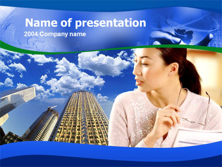 Asian Women in Business Presentation Template, Master Slide