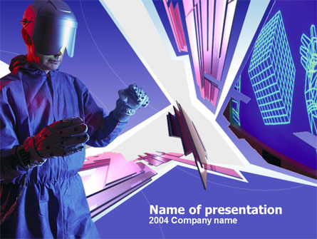 Virtual Reality Free Presentation Template, Master Slide