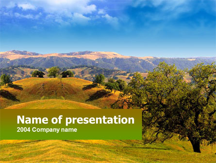 Landscape Hills Presentation Template, Master Slide