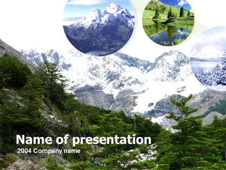Mountains Presentation Template, Master Slide