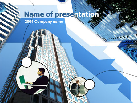 Office Skyscraper Presentation Template, Master Slide
