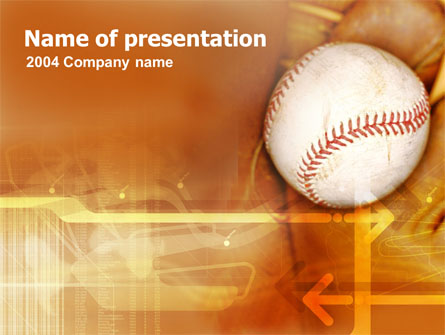 Baseball Ball Presentation Template, Master Slide