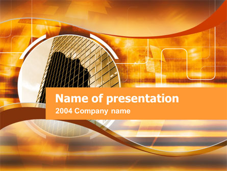 Business Center Presentation Template, Master Slide