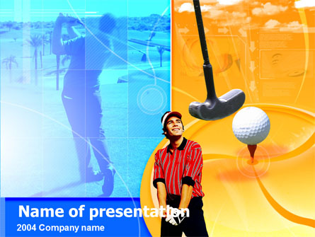 Golf Player Free Presentation Template, Master Slide