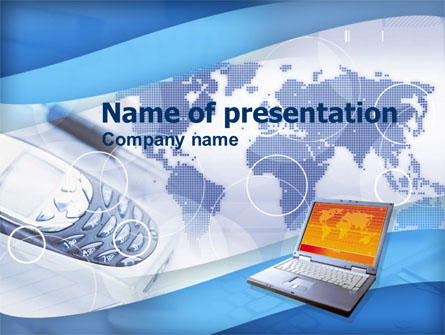 Mobile Communication Devices Presentation Template, Master Slide