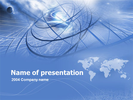 Telecommunications Links Presentation Template, Master Slide