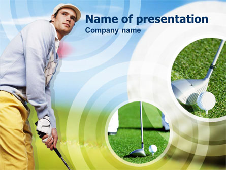 Golfer Presentation Template, Master Slide