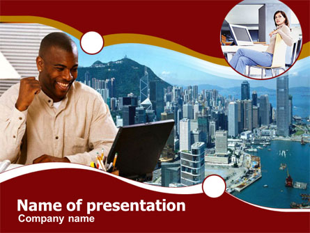 Modern Communication Presentation Template, Master Slide