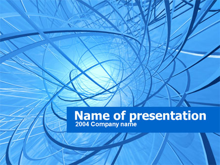 Blue Wires Presentation Template, Master Slide