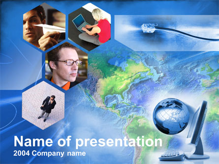 Telecommunication Net Presentation Template, Master Slide