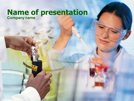 Laboratory Testing Presentation Template, Master Slide