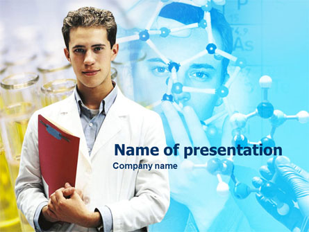 Young Scientist Free Presentation Template, Master Slide