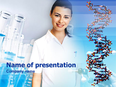 Genetic Studies Laboratory Presentation Template, Master Slide