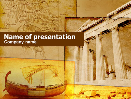 Classic Ancient Greece Presentation Template, Master Slide