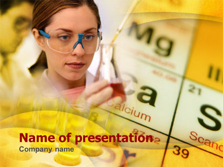 Study of Chemistry Presentation Template, Master Slide