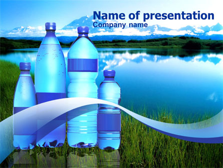 Bottled Mineral Water Presentation Template, Master Slide