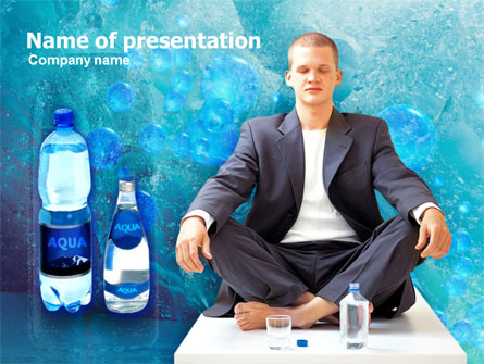 Pure Mineral Water Presentation Template, Master Slide